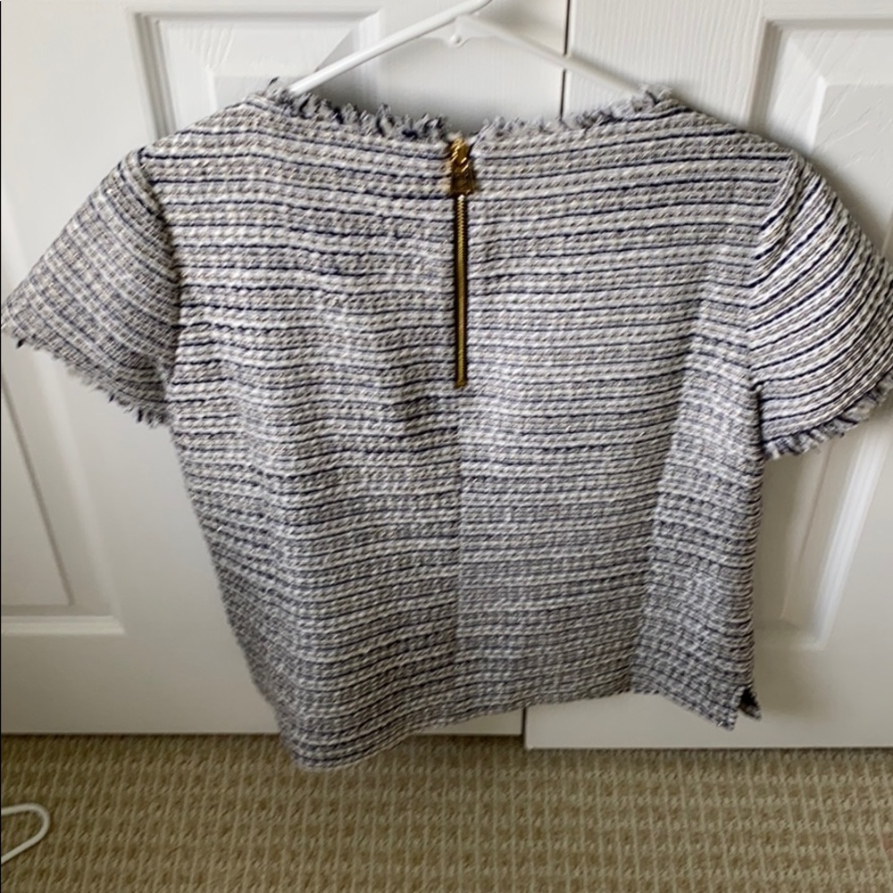 NWT Sail fo sable tweed metallic top - Picture 4 of 4